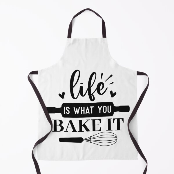 Item preview, Life Is What You Bake It Funny Kitchen Quote - Cute Baking Pastry Chef Art designed and sold by FuzionRaptor.