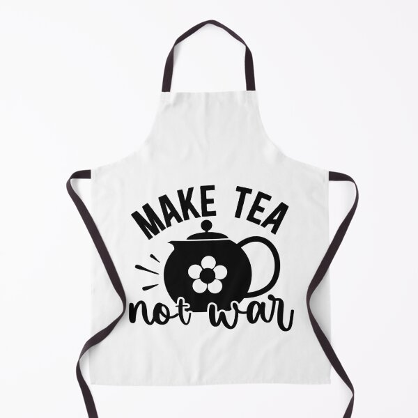 Item preview, Make Tea Not War Funny Kitchen Quote - Peaceful Tea Lover Brewing Art designed and sold by FuzionRaptor.
