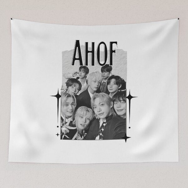 Item preview, AHOF Kpop Boy group Scrapbook Collage Cozy Y2K Vintage Design designed and sold by HELL0WBELLO.