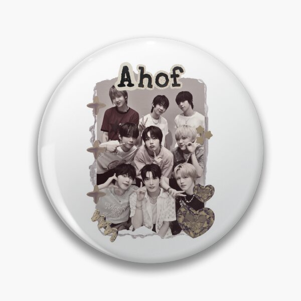 Item preview, AHOF Kpop Boy group Scrapbook Collage Cozy Y2K Vintage Design designed and sold by HELL0WBELLO.