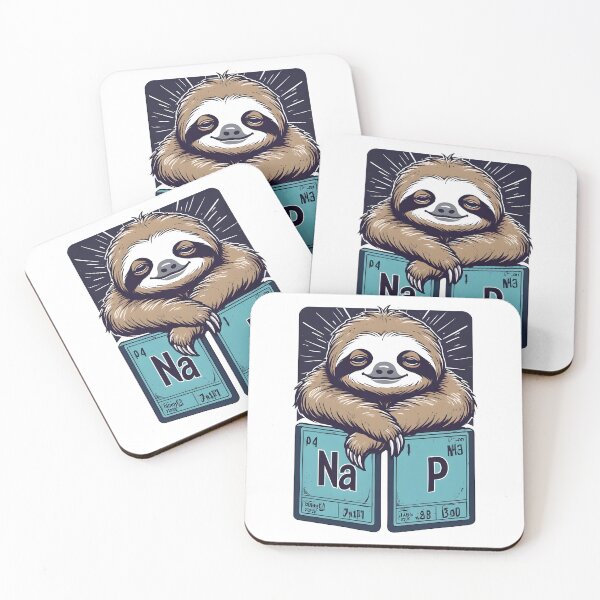 Item preview, Funny Sloth Chemistry Pun – Nap Periodic Table Elements  designed and sold by owi-art.