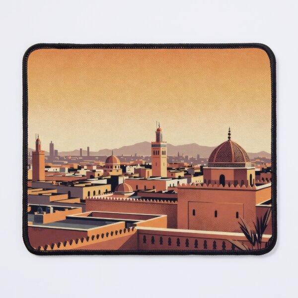 Item preview, Marrakech Morocco Vintage Travel Wall Art designed and sold by Atlas Poster Co..