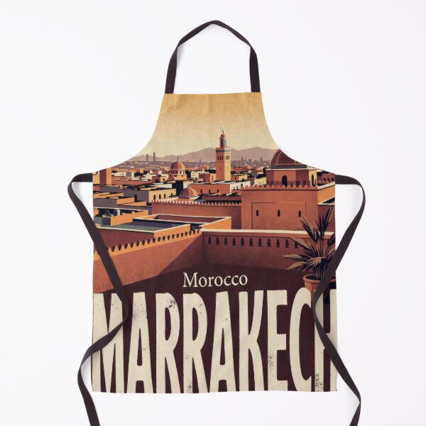 Item preview, Marrakech Morocco Vintage Travel Wall Art designed and sold by Atlas Poster Co..
