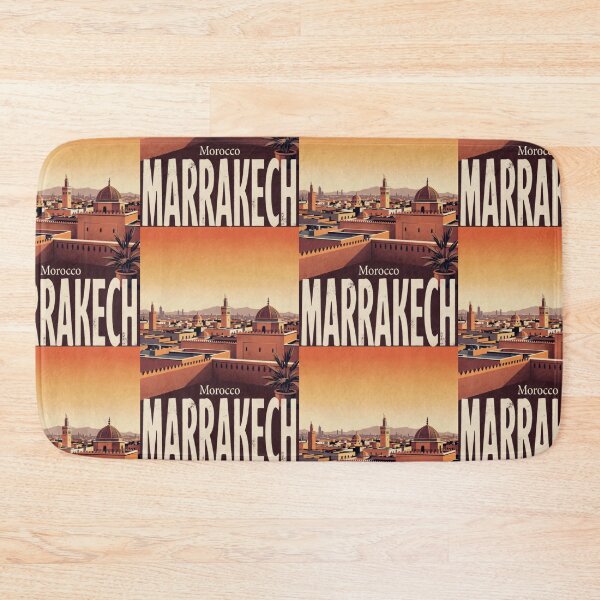 Item preview, Marrakech Morocco Vintage Travel Wall Art designed and sold by Atlas Poster Co..