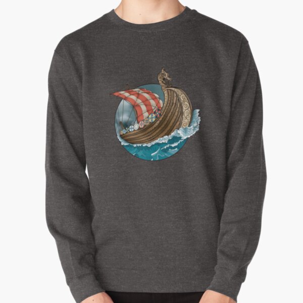 Viking Ship Pullover Sweatshirt