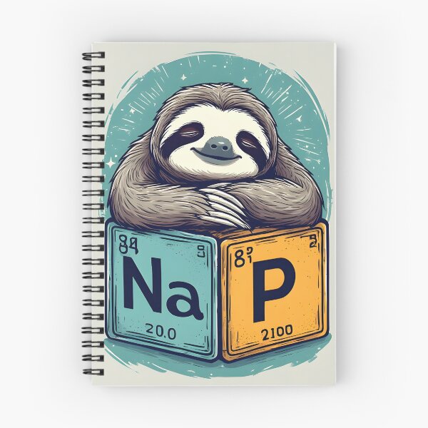 Item preview, Nap Chemistry Pun Sloth – Periodic Table Science Humor designed and sold by owi-art.