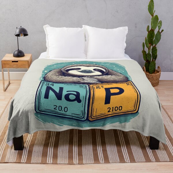 Item preview, Nap Chemistry Pun Sloth – Periodic Table Science Humor designed and sold by owi-art.