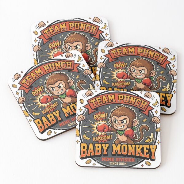 Item preview, Team Punch Baby Monkey Meme - The Tiniest Fighter Vintage Retro designed and sold by Wear Sculpt.