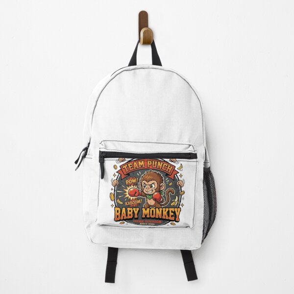 Item preview, Team Punch Baby Monkey Meme - The Tiniest Fighter Vintage Retro designed and sold by Wear Sculpt.