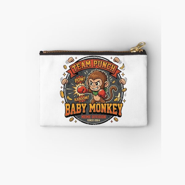 Item preview, Team Punch Baby Monkey Meme - The Tiniest Fighter Vintage Retro designed and sold by Wear Sculpt.