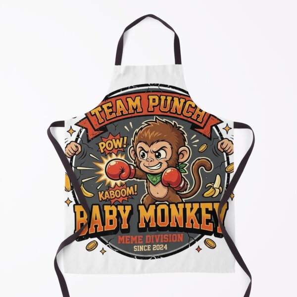 Item preview, Team Punch Baby Monkey Meme - The Tiniest Fighter Vintage Retro designed and sold by Wear Sculpt.