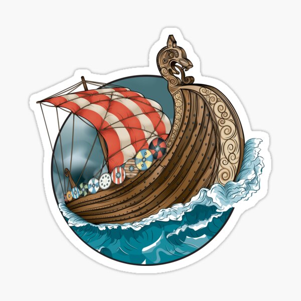 Viking Ship Sticker