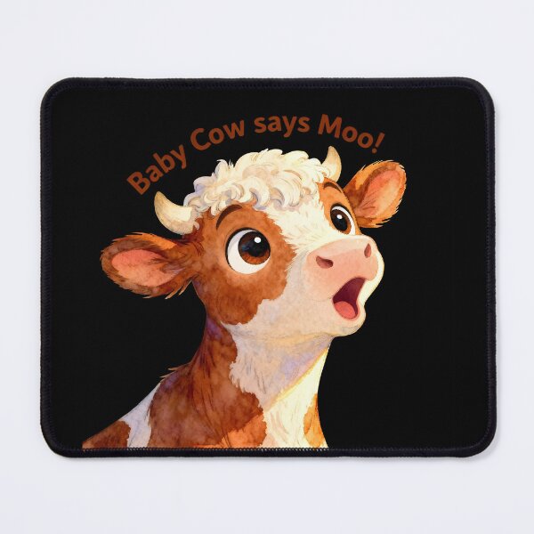 Item preview, Baby Cow Says Moo! designed and sold by Glimmersmith.