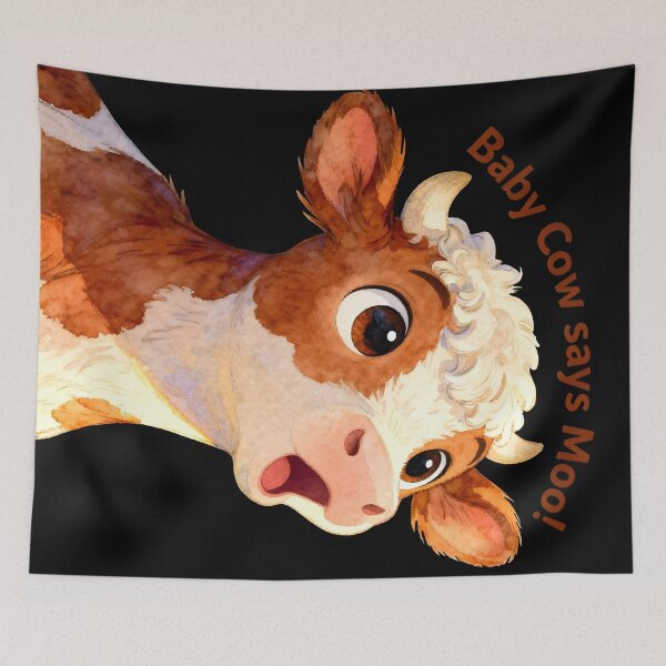 Item preview, Baby Cow Says Moo! designed and sold by Glimmersmith.