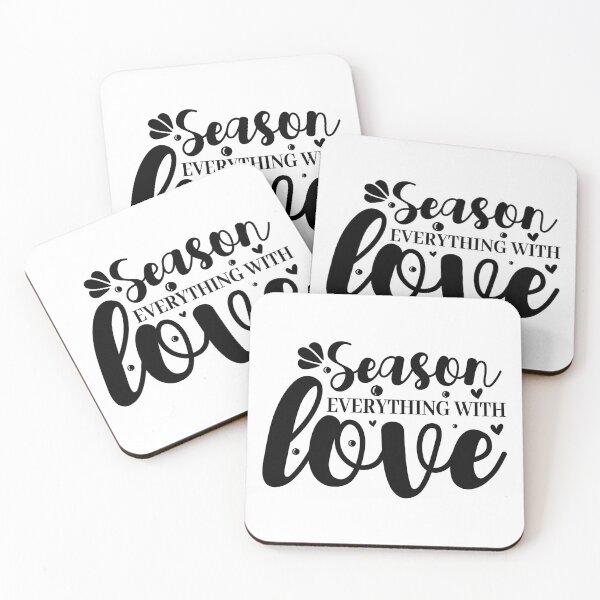 Item preview, Season Everything With Love Kitchen Quote - Sweet Family Cooking Home Art designed and sold by FuzionRaptor.