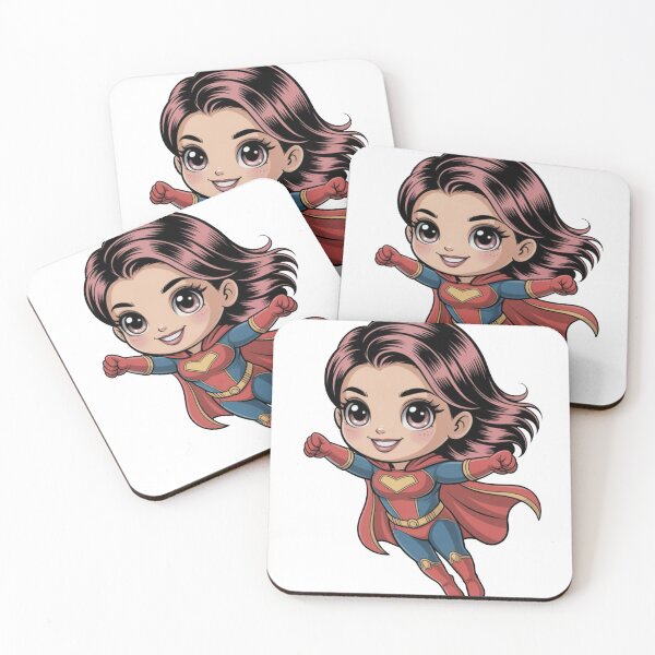 Item preview, Cute Flying Heroine – Kawaii Chibi Super Girl designed and sold by Dospart.