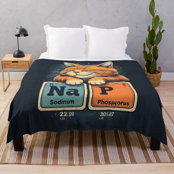 Item preview, Nap Chemistry Pun Cat – Funny Na P Periodic Table designed and sold by owi-art.