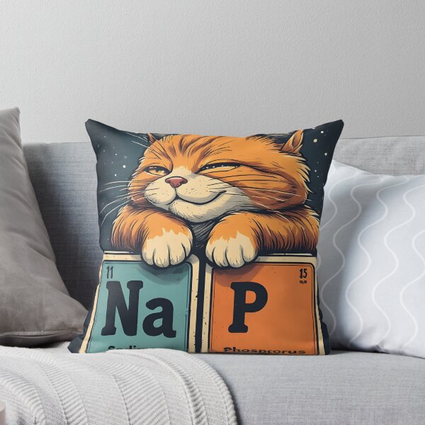 Item preview, Nap Chemistry Pun Cat – Funny Na P Periodic Table designed and sold by owi-art.