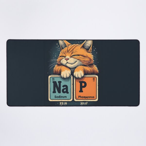 Item preview, Nap Chemistry Pun Cat – Funny Na P Periodic Table designed and sold by owi-art.