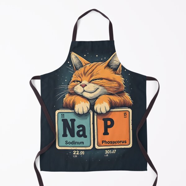 Item preview, Nap Chemistry Pun Cat – Funny Na P Periodic Table designed and sold by owi-art.