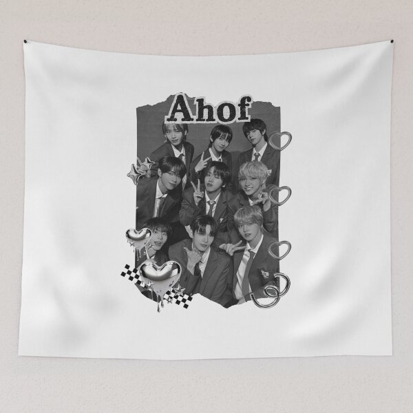 Item preview, AHOF Kpop Boy group Scrapbook Collage Cozy Y2K Vintage Design designed and sold by AJUNICE STUDIO.