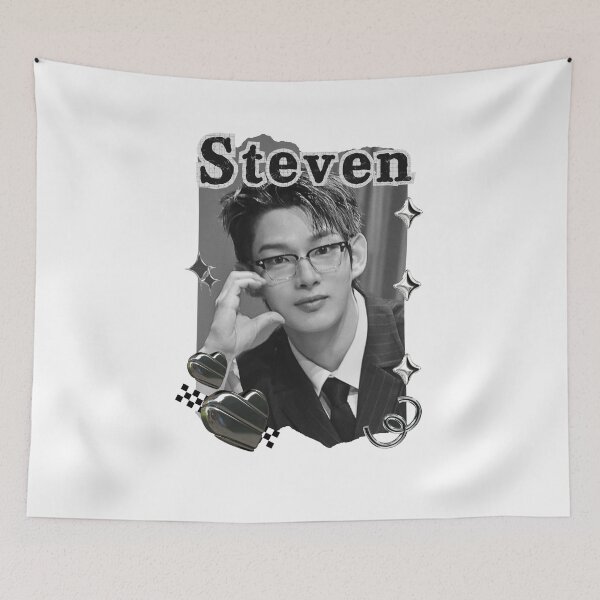 Item preview, AHOF Steven Kpop Boy group Scrapbook Collage Cozy Y2K Vintage Design designed and sold by AJUNICE STUDIO.