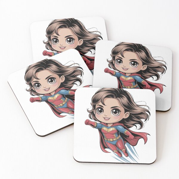 Item preview, Cute Flying Heroine – Kawaii Chibi Super Girl designed and sold by Dospart.