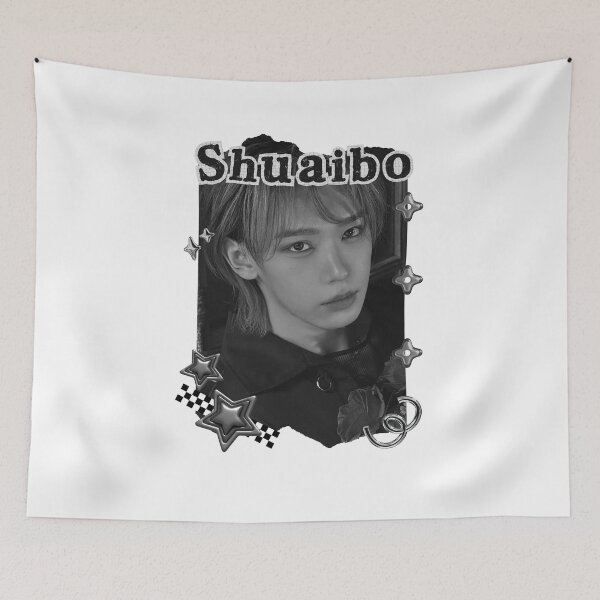 Item preview, AHOF Shuaibo Kpop Boy group Scrapbook Collage Cozy Y2K Vintage Design designed and sold by AJUNICE STUDIO.