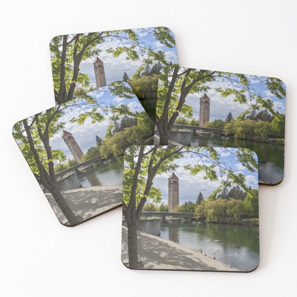 Item preview, Riverfront Park and Spokane Clocktower designed and sold by InlandStyle.