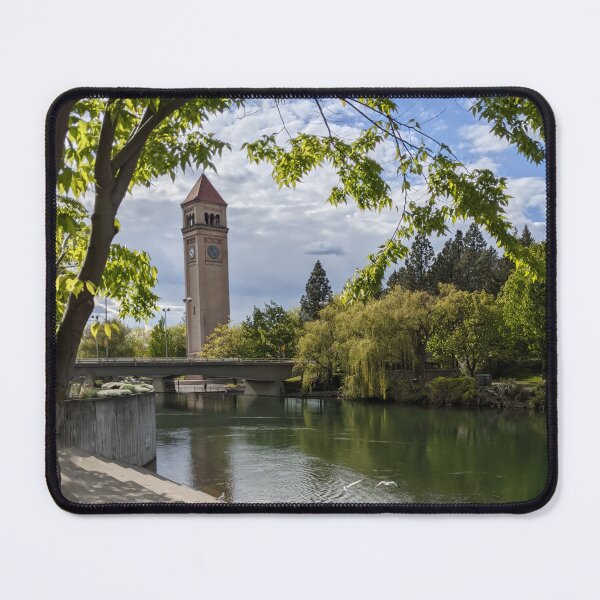 Item preview, Riverfront Park and Spokane Clocktower designed and sold by InlandStyle.