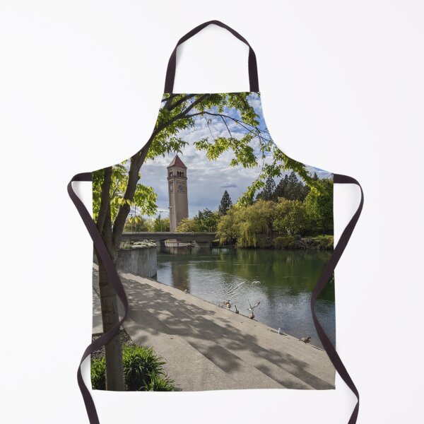 Item preview, Riverfront Park and Spokane Clocktower designed and sold by InlandStyle.
