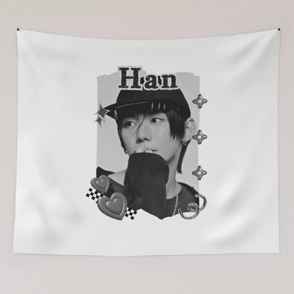 Item preview, AHOF Han Kpop Boy group Scrapbook Collage Cozy Y2K Vintage Design designed and sold by AJUNICE STUDIO.