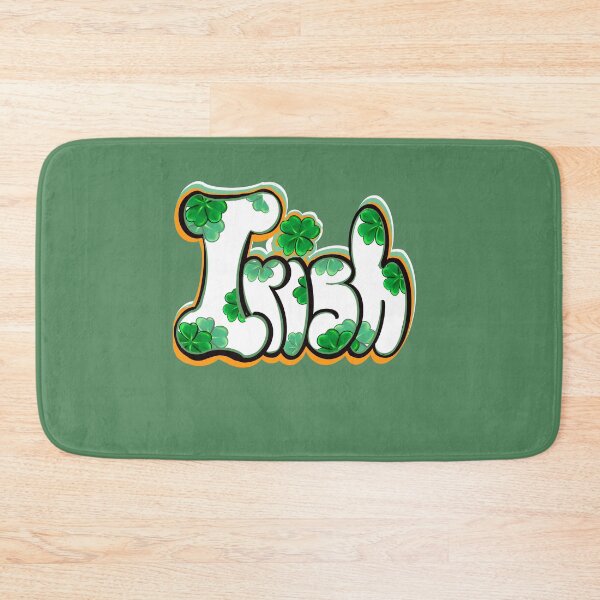 Item preview, Irish Clover pattern Shamrock - Ireland Flag colors colours green three leaf clover shamrock. Best Irish gifts designed and sold by Artonmytee.