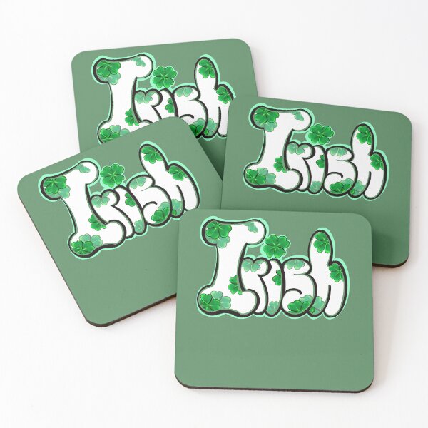 Item preview, Copy of Irish Clover pattern Shamrock - Ireland Flag colors colours green three leaf clover shamrock. Best Irish gifts designed and sold by Artonmytee.