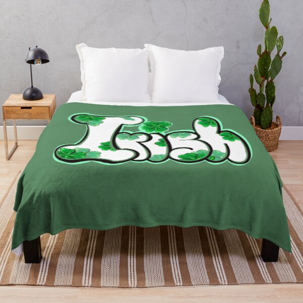 Item preview, Copy of Irish Clover pattern Shamrock - Ireland Flag colors colours green three leaf clover shamrock. Best Irish gifts designed and sold by Artonmytee.