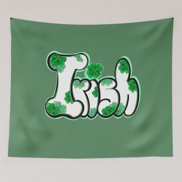 Item preview, Copy of Irish Clover pattern Shamrock - Ireland Flag colors colours green three leaf clover shamrock. Best Irish gifts designed and sold by Artonmytee.