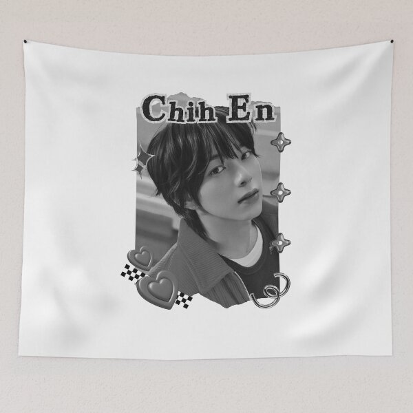 Item preview, AHOF Chih En Kpop Boy group Scrapbook Collage Cozy Y2K Vintage Design designed and sold by AJUNICE STUDIO.