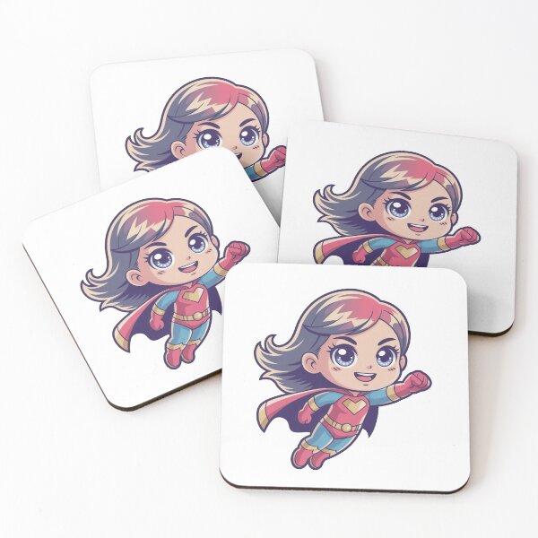 Item preview, Cute Flying Heroine – Kawaii Chibi Super Girl designed and sold by Dospart.