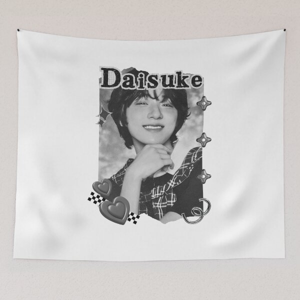 Item preview, AHOF Daisuke Kpop Boy group Scrapbook Collage Cozy Y2K Vintage Design designed and sold by AJUNICE STUDIO.