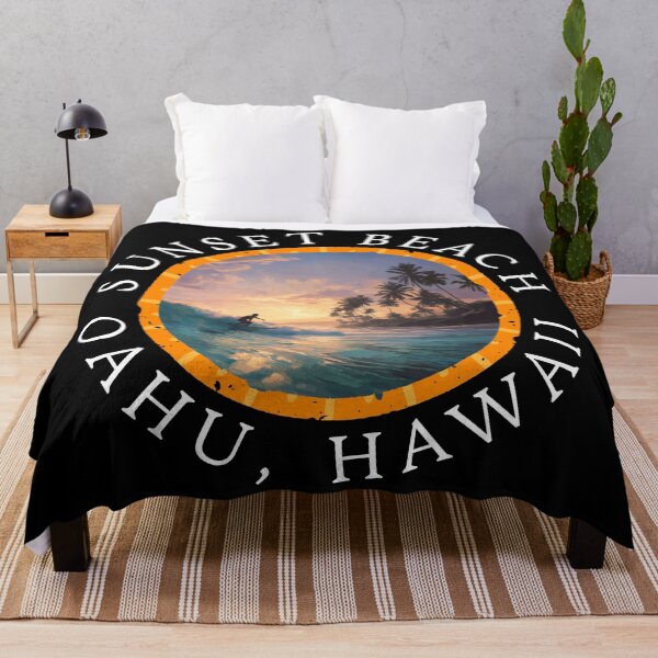 Item preview, Sunset Beach - Hawaii (with White Lettering) designed and sold by VelvetRoom.
