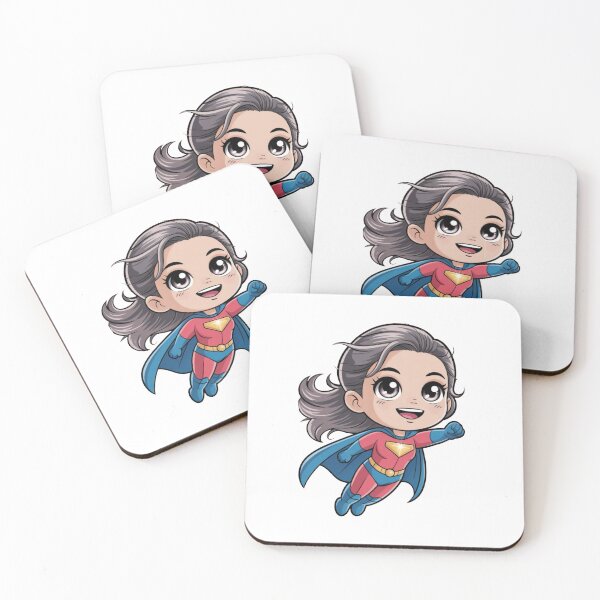 Item preview, Cute Flying Heroine – Kawaii Chibi Super Girl designed and sold by Dospart.