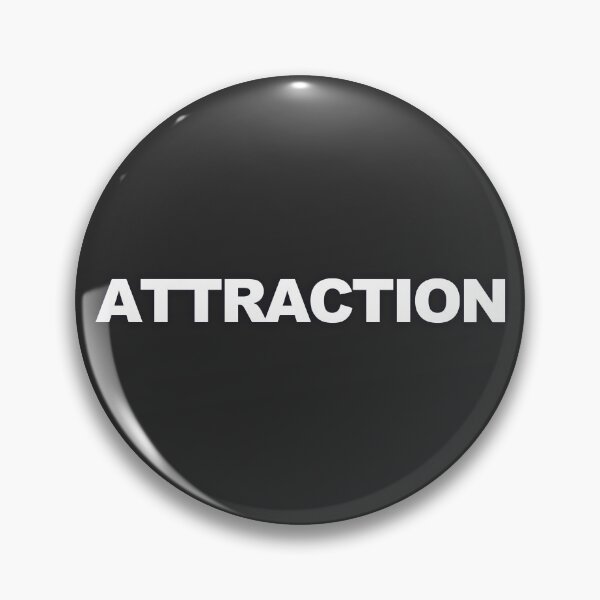 Item preview, ATTRACTION — White Minimal Bold Type Statement designed and sold by WORDPAUSE.