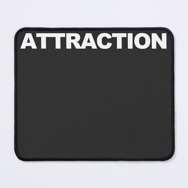 Item preview, ATTRACTION — White Minimal Bold Type Statement designed and sold by WORDPAUSE.