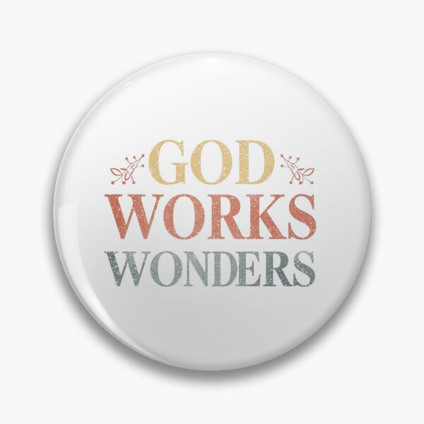 Item preview, God Works Wonders Faith Wall Art designed and sold by Sunniz.