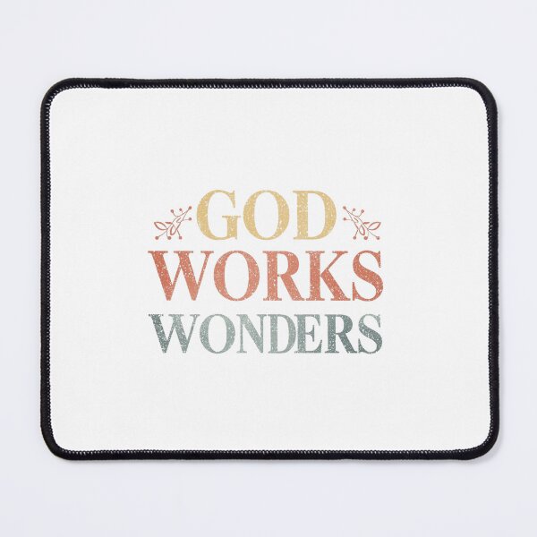 Item preview, God Works Wonders Faith Wall Art designed and sold by Sunniz.