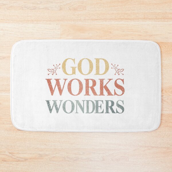 Item preview, God Works Wonders Faith Wall Art designed and sold by Sunniz.