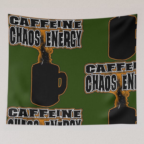 Item preview, Caffeine Chaos Energy – Dark Coffee Silhouette Shirt designed and sold by AreKreative.