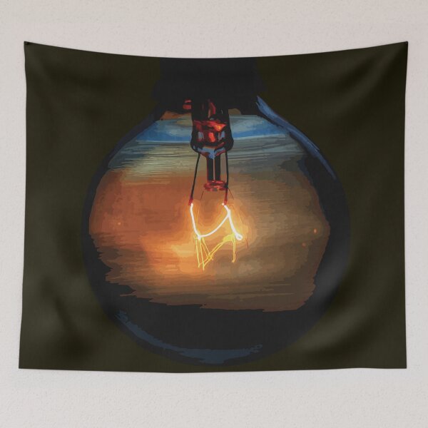 Item preview, Glowing Incandescent Light Bulb Close‑Up designed and sold by Arturo Daniel Garcia Palomo.