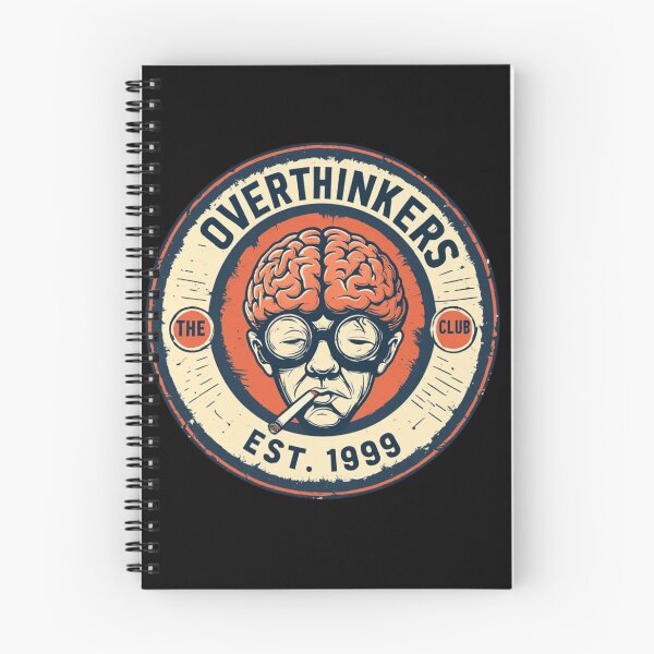 Item preview, Overthinkers Club Est. 1999 | Vintage Brain Graphic designed and sold by BassLineDesign.