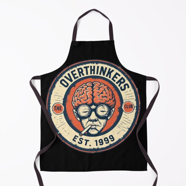 Item preview, Overthinkers Club Est. 1999 | Vintage Brain Graphic designed and sold by BassLineDesign.